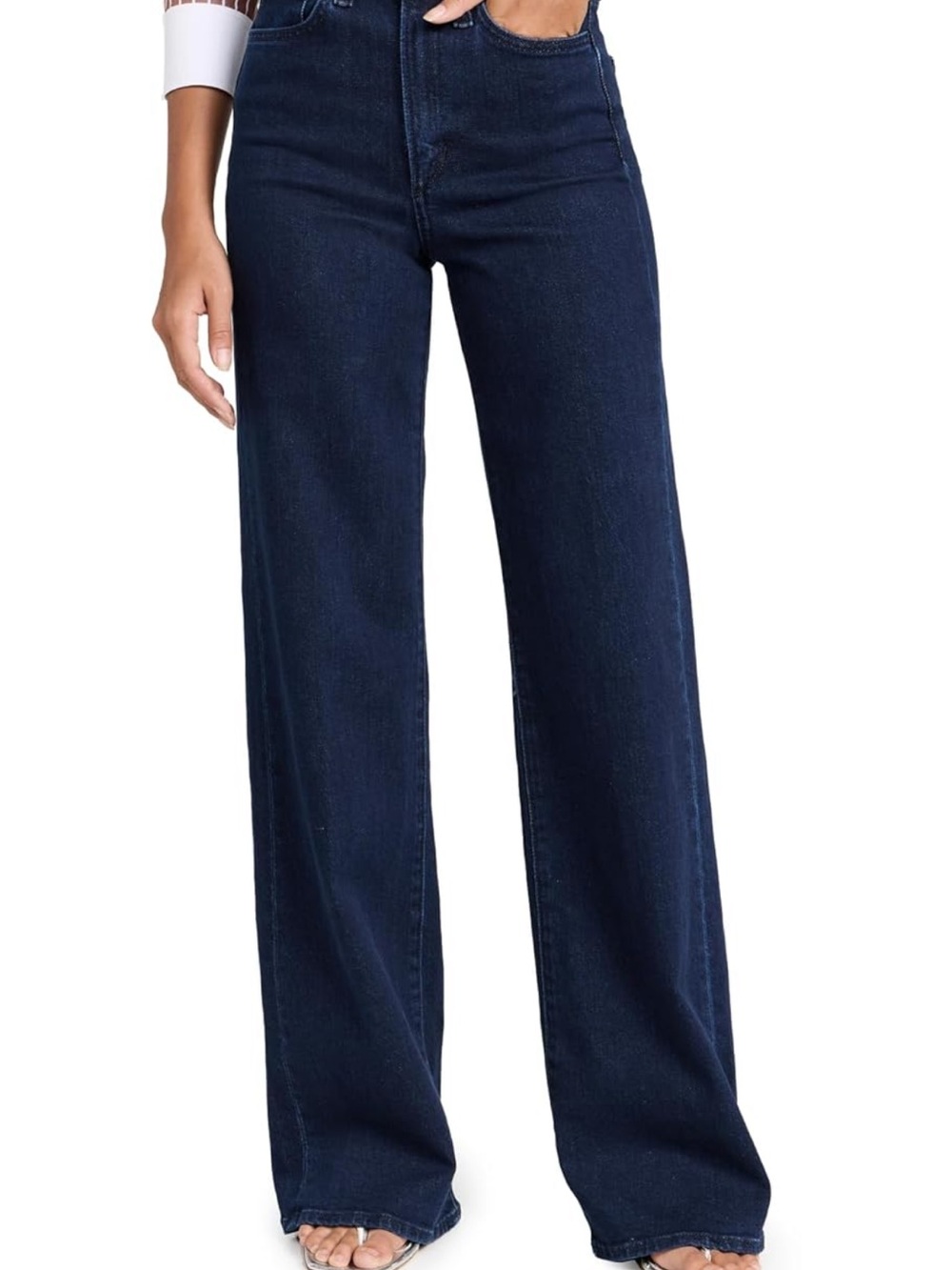 Joe's Jeans High-Rise Wide Leg Jeans - Dark Blue